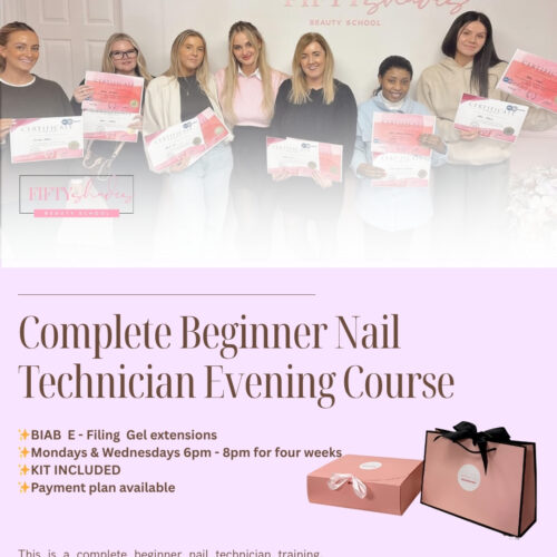 Complete Beginner Nail Technician Evening Course – Gel, BIAB & E-File (Deposit)
