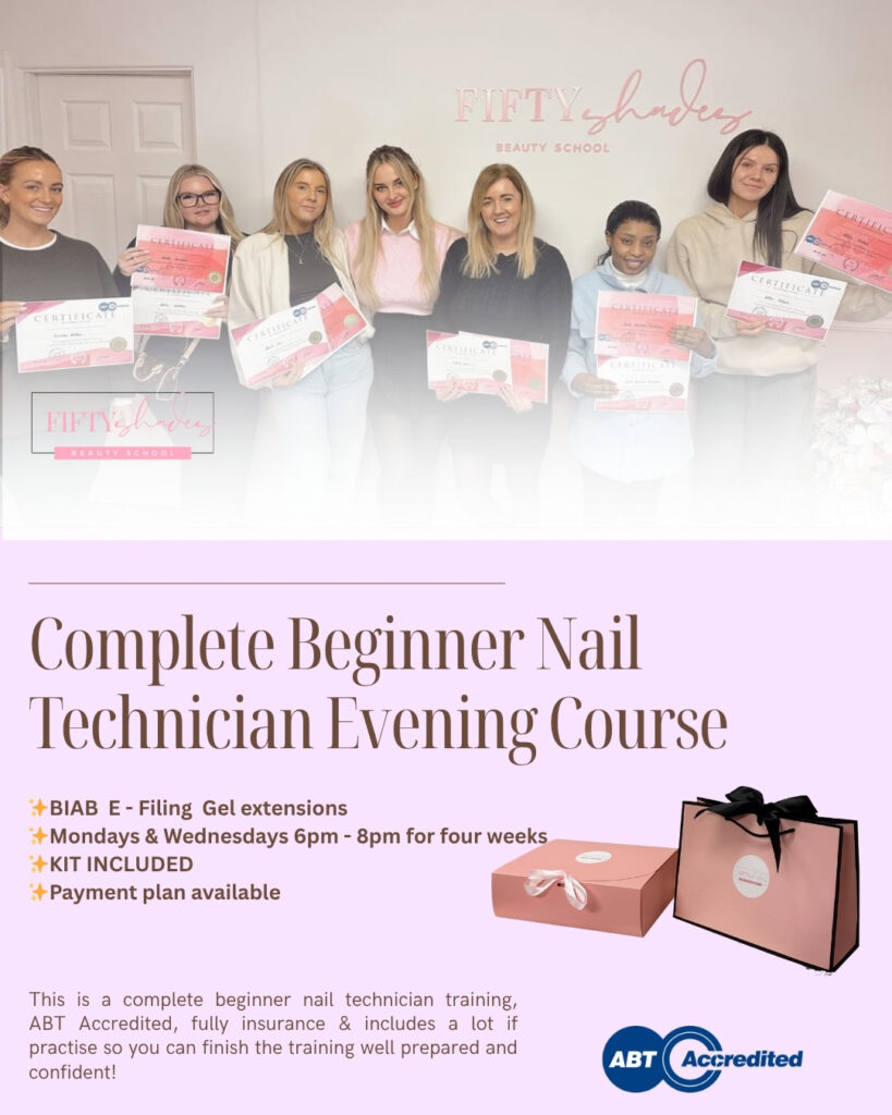 Complete Beginner Nail Technician Evening Course – Gel, BIAB & E-File (Deposit)