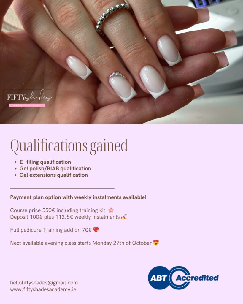 Complete Beginner Nail Technician Evening Course – Gel, BIAB & E-File (Deposit)